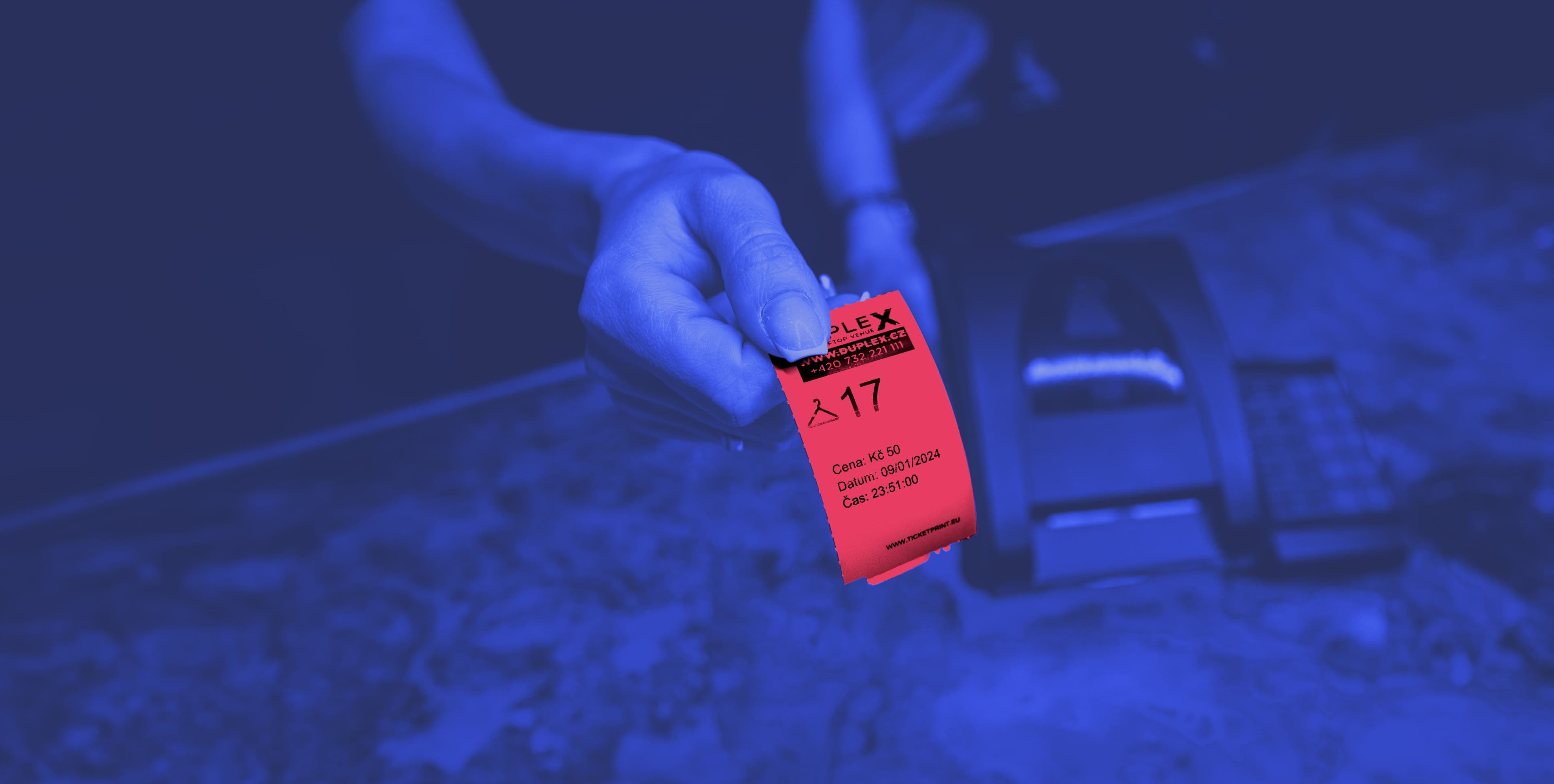 Vybavení mobilní šatny Ticketprint
